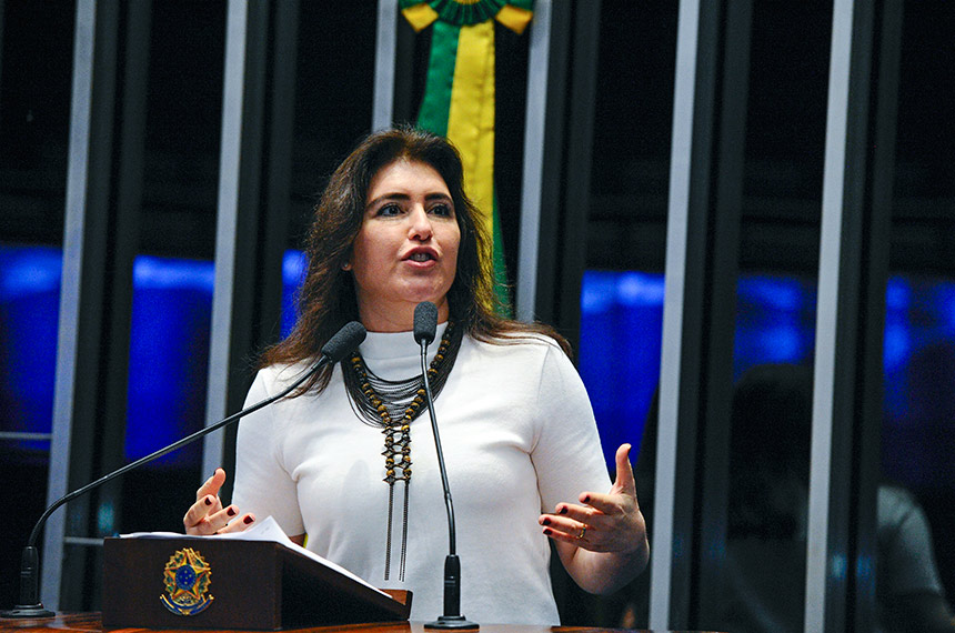 Plenário do Senado Federal durante sessão não deliberativa. 

Em discurso, à tribuna, senadora Simone Tebet (MDB-MS).

Foto: Edilson Rodrigues/Agência Senado